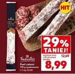 Kaufland Salami fuet K-Classic Favourites oferta