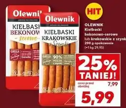 Kaufland Kiełbaski krakowskie z szynki Olewnik oferta