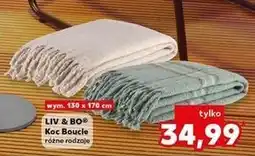 Kaufland Koc boucle 130 x 170 cm Liv & Bo oferta