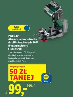 Lidl Parkside Akumulatorowa ostrzałka do pił łańcuchowych, 20 V (bez akumulatora i ładowarki) oferta