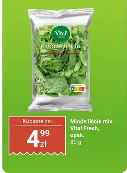 Biedronka Młode liście mix, opak. 80 g Vital Fresh oferta