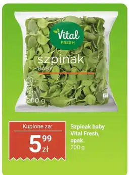 Biedronka Szpinak baby, opak. 200 g Vital Fresh oferta