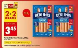 Biedronka Parówki Berlinki Classic 315g oferta