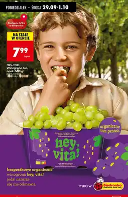 Biedronka Winogrono bio Hey, vita! 500g oferta