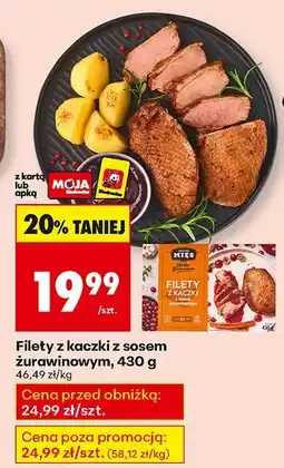 Biedronka Filety z kaczki z sosem żurawinowym 430g Biedronka oferta