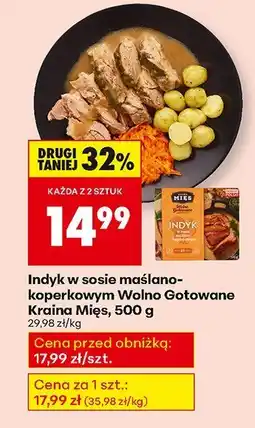 Biedronka Indyk w sosie maślano-koperkowym Wolno Gotowane Kraina Mięs 500g oferta