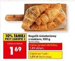 Biedronka Rogalik śniadaniowy z makiem Biedronka oferta