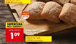 Biedronka Bułka 100% z mąki żytniej 55g Biedronka oferta