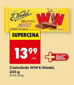 Biedronka Czekolada WW E.Wedel 245 g oferta