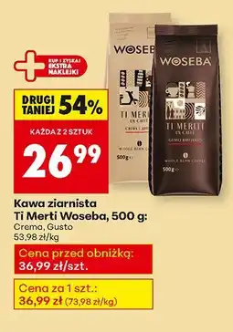 Biedronka Kawa ziarnista Ti Merti Woseba 500g oferta