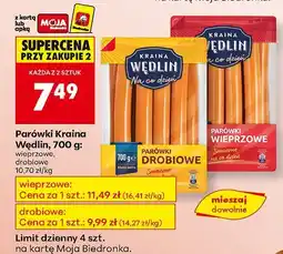 Biedronka Parówki Kraina Wędlin, 700 g oferta