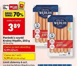 Biedronka Parówki z szynki Kraina Wędlin, 250 g oferta