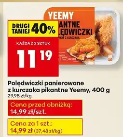 Biedronka Polędwiczki panierowane z kurczaka pikantne Yeemy, 400 g oferta