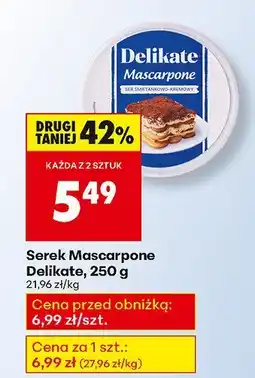 Biedronka Serek Mascarpone Delikate, 250 g oferta