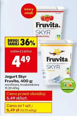 Biedronka Jogurt Skyr Fruvita, 400 g oferta