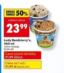 Biedronka Lody Ben&Jerry's, 465 ml oferta