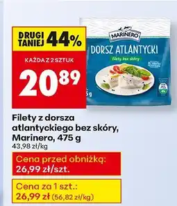 Biedronka Filety z dorsza atlantyckiego bez skóry, Marinero, 475 g oferta