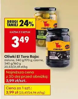 Biedronka Oliwki El Toro Rojo 340 g/190 g oferta
