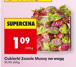 Biedronka Cukierki Zozole Mussy na wagę oferta