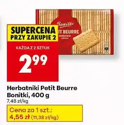 Biedronka Herbatniki Petit Beurre Bonitki 400g oferta