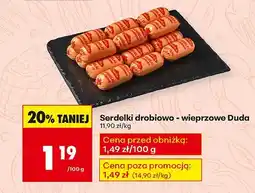 Biedronka Serdelki drobiowo-wieprzowe Duda oferta