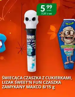 Eurocash Cash & Carry Świecąca czaszka z cukierkami, lizak sweet'n fun czaszka zamykany maxco oferta
