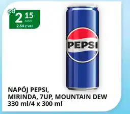 Eurocash Cash & Carry Napój pepsi, mirinda, 7up, mountain dew oferta