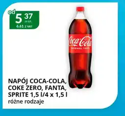 Eurocash Cash & Carry Napój coca-cola, coke zero, fanta, sprite oferta