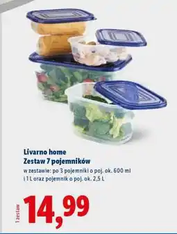 Lidl Livarno home Zestaw 7 pojemników oferta