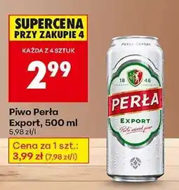 Biedronka PIWO PERŁA EXPORT 500 ML oferta