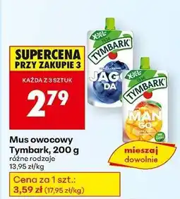 Biedronka Mus owocowy Tymbark, 200 g oferta