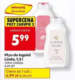 Biedronka Płyn do kąpieli Linda, 1,3 l oferta