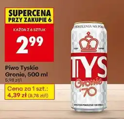 Biedronka Piwo Tyskie Gronie, 500 ml oferta