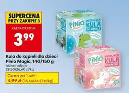 Biedronka Kula do kąpieli dla dzieci Pinio Magic 140/150 g oferta