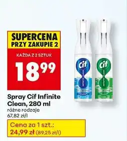 Biedronka Spray Cif Infinite Clean, 280 ml oferta