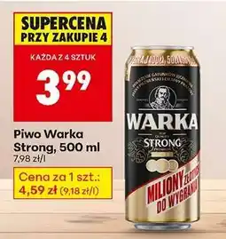 Biedronka Piwo Warka Strong, 500 ml oferta
