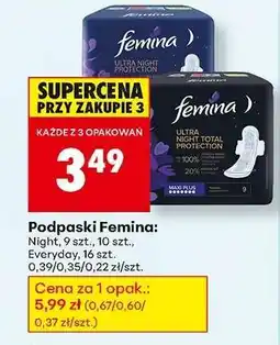 Biedronka Podpaski Femina oferta