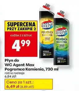 Biedronka Płyn do WC Agent Max Pogromca Kamienia, 730 ml oferta
