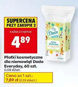 Biedronka Płatki kosmetyczne dla niemowląt Dada Everyday 60 szt oferta