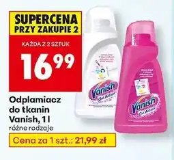 Biedronka Odpamiacz do tkanin Vanish, 1l oferta