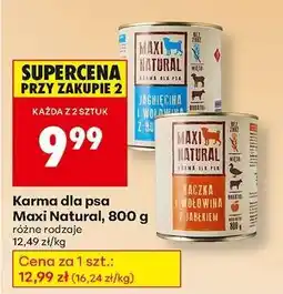 Biedronka Karma dla psa Maxi Natural, 800 g oferta