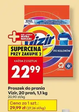 Biedronka Proszek do prania Vizir 20 prań 1,1 kg oferta