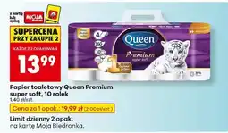Biedronka Papier toaletowy Queen Premium super soft, 10 rolek oferta