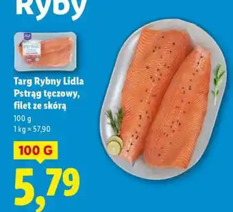 Lidl Targ Rybny Lidla Pstrąg tęczowy, filet ze skórą oferta