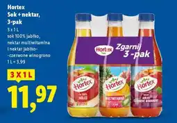 Lidl Hortex Sok + nektar, 3-pak oferta