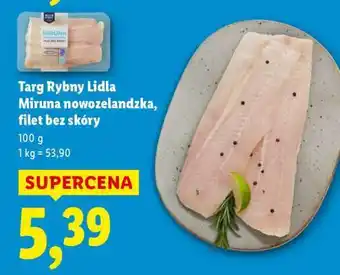 Lidl Targ Rybny Lidla Miruna nowozelandzka, filet bez skóry oferta