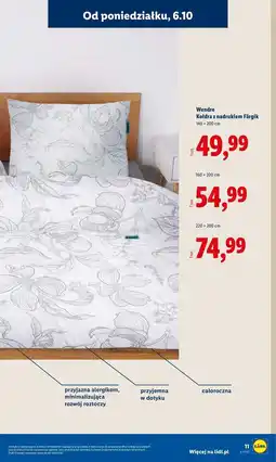 Lidl Kołdra fargik 220 x 200 cm Wendre oferta