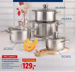 Lidl Zestaw garnków cooker 4.4 l + 2.6 1.9 1.25 Florina (Florentyna) oferta