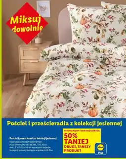 Lidl Komplet pościeli z bawełną renforce Livarno Home oferta