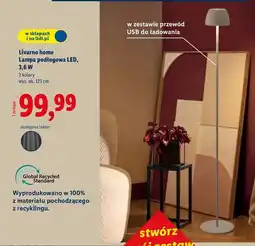 Lidl Lampa podłogowa led 3.6w Livarno Home oferta